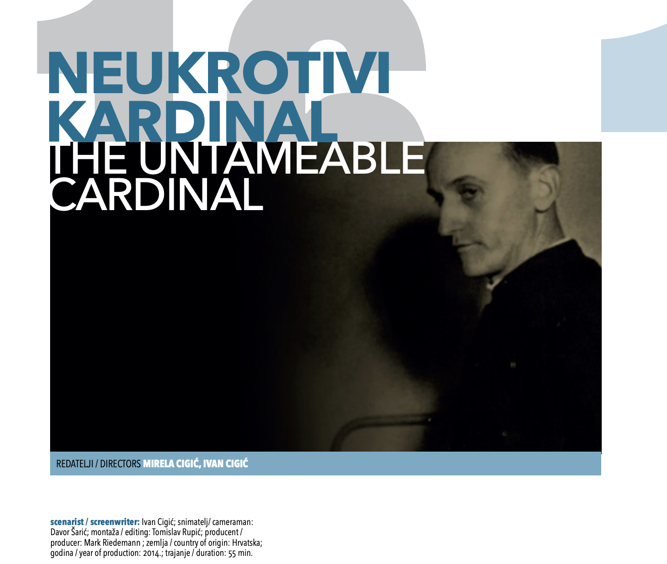 Tomislav Rupic working on Neukrotivi kardinal (2014)