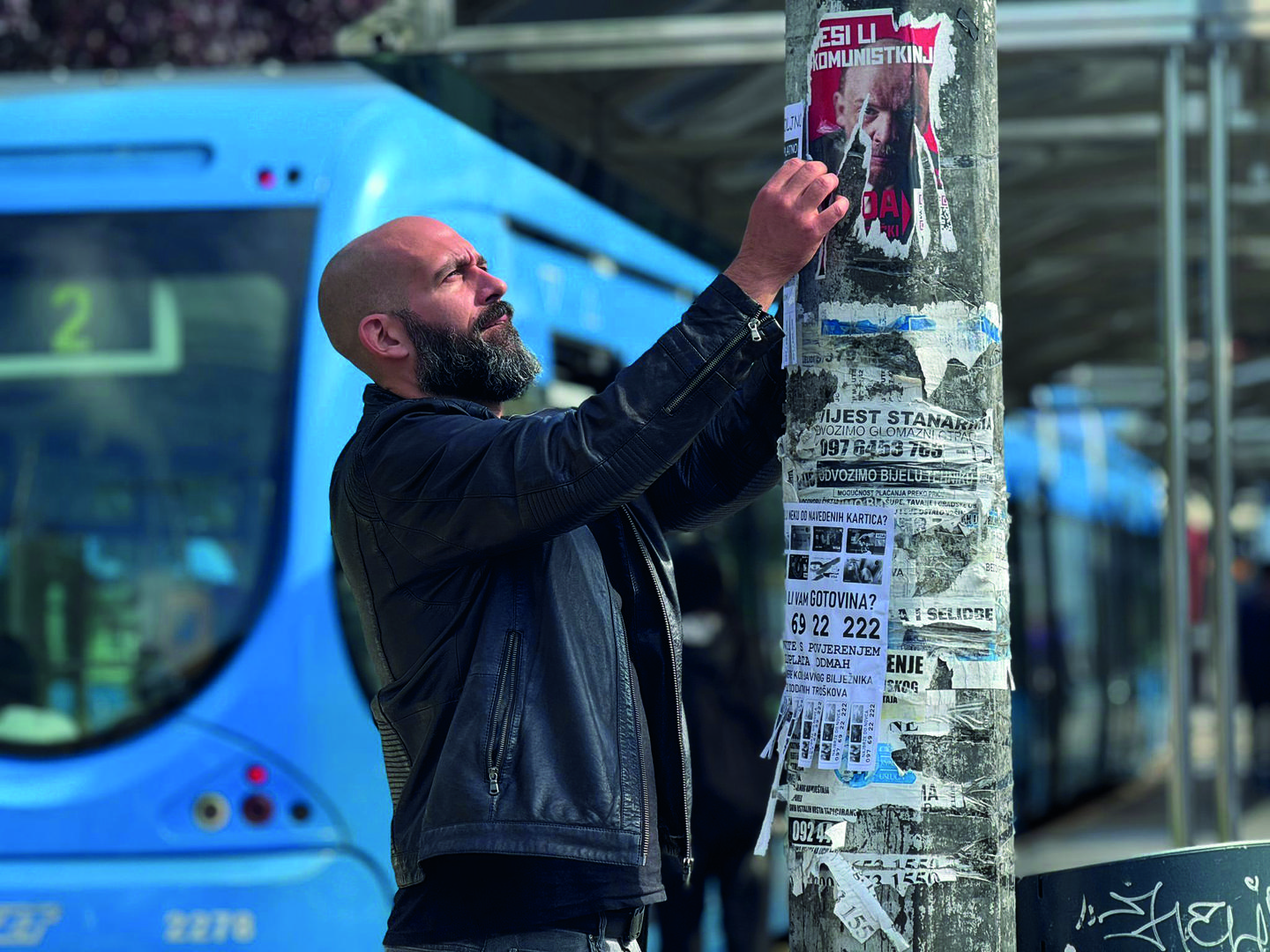 Tomislav Rupic working on Prst u Oko (2024)